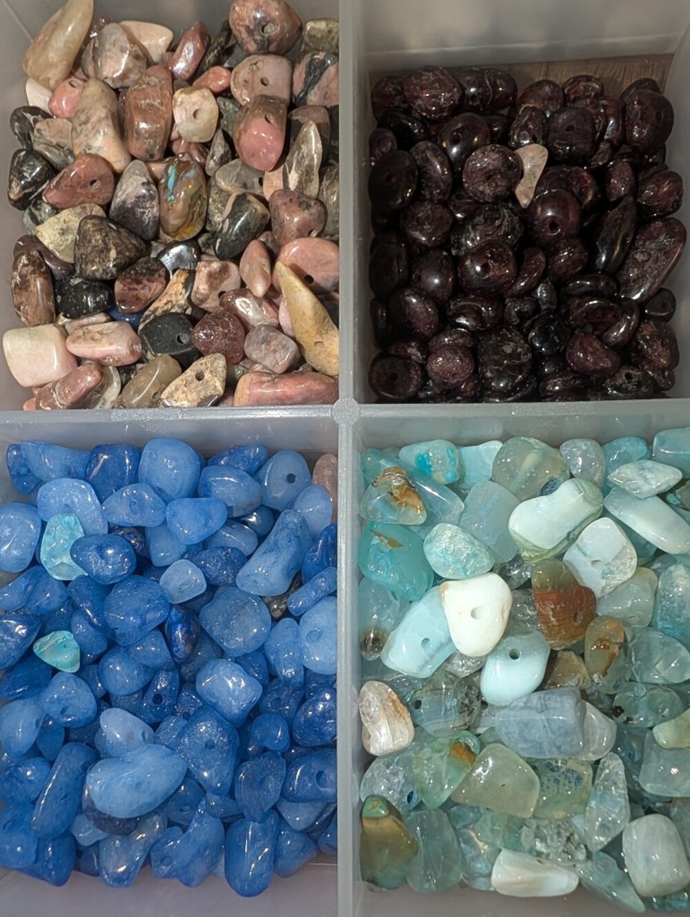 Semi-precious Stone Chip Beads: Amethyst Fluorite Unikite Labradite & Much More! - Picture 16 of 16